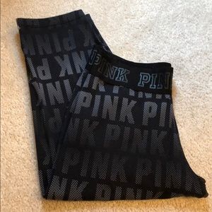 3/4 length PINK workout leggings